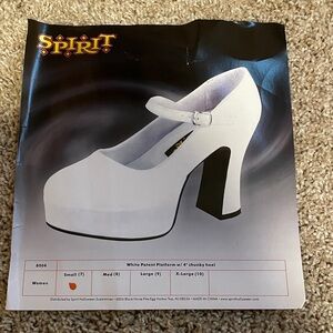 Halloween Spirit White Women's Shoes plastic